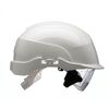 Safety helmet Spectrum ABS with integrated over spectacles, ratchet, white